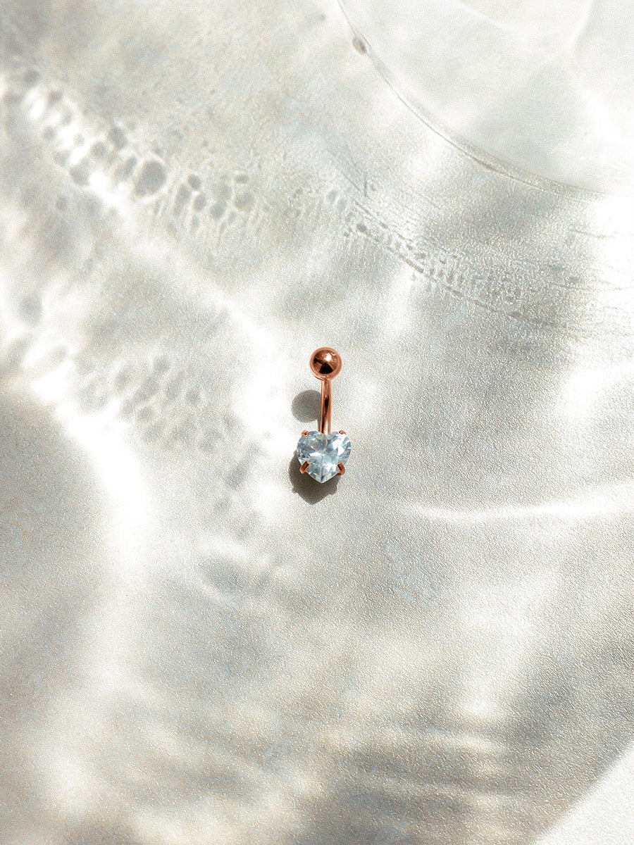 Diamond Heart Bauchnabelpiercing - Image 3