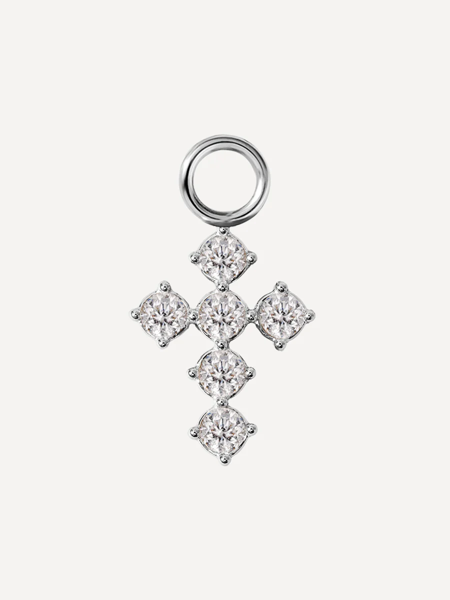 9x11,7mm Divine Cross Ohrring-Charm - Image 2