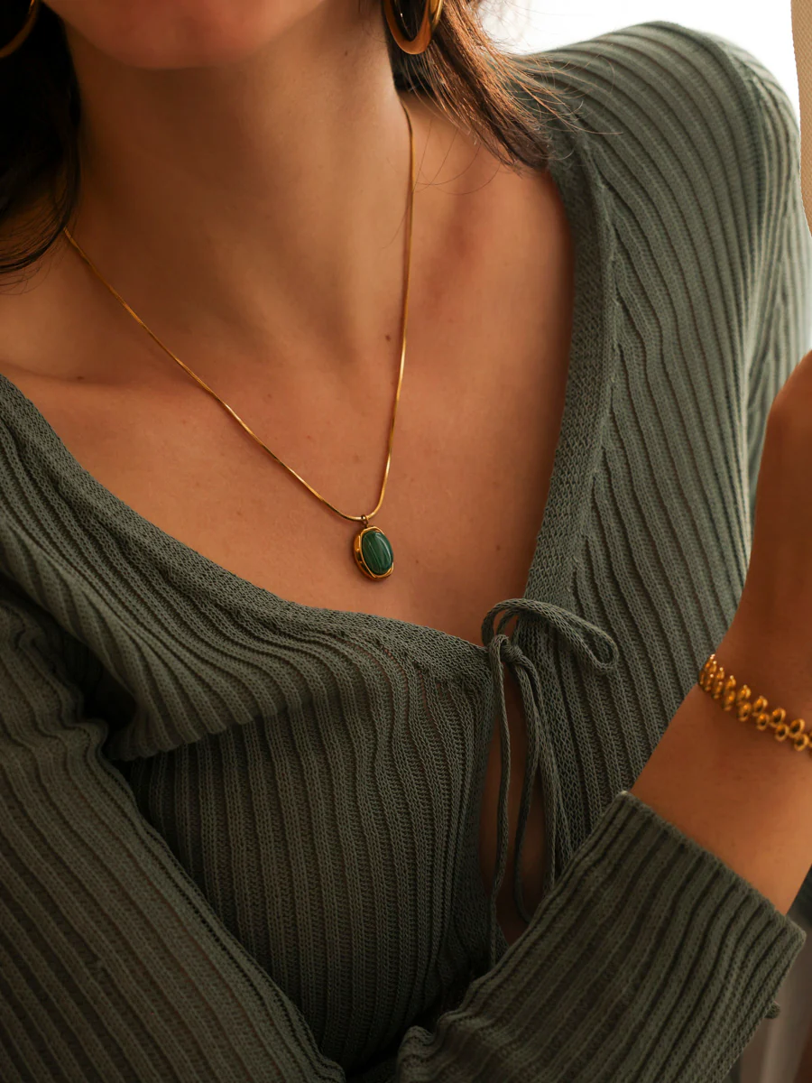 Echoing Dream Dark Green Kette - Image 5