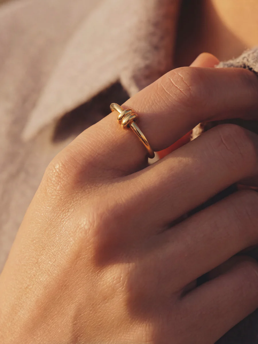Elegant Duo Loop Ring - Image 2