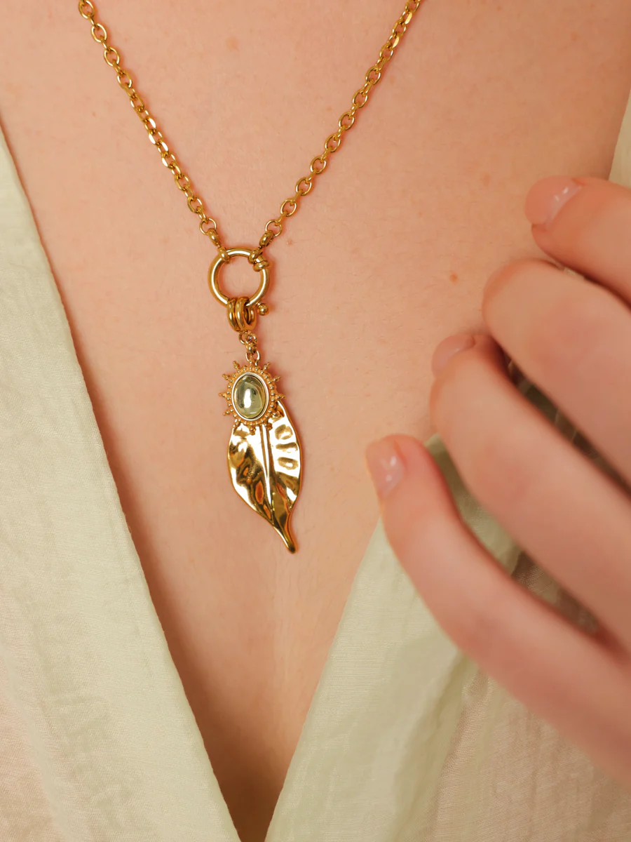Elegant Leaf Ketten-Charm - Image 2