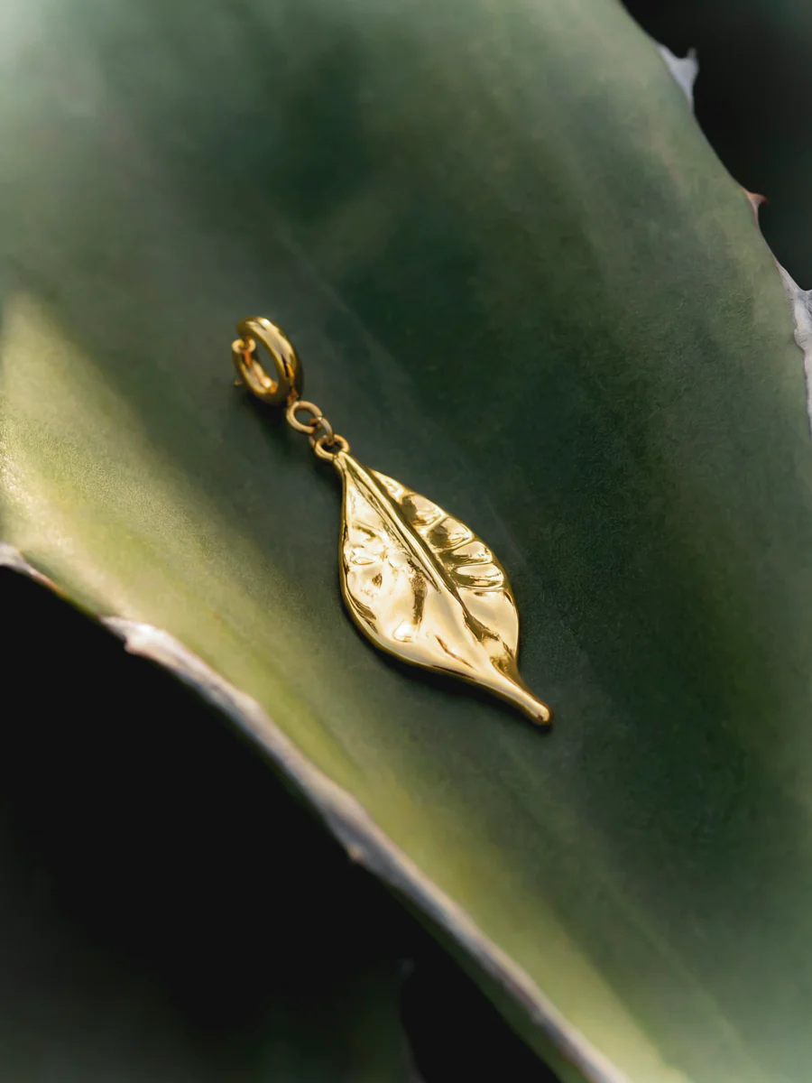 Elegant Leaf Ketten-Charm - Image 4
