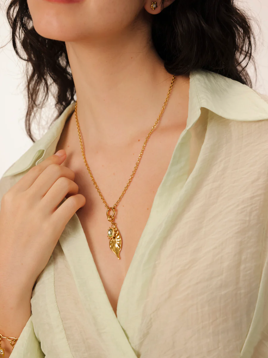 Elegant Leaf Ketten-Charm - Image 7