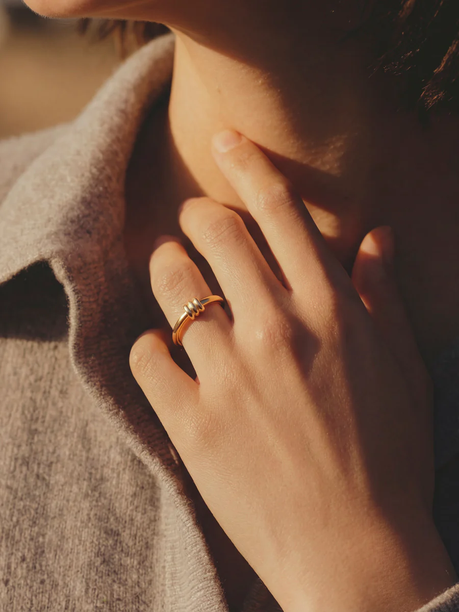 Elegant Trio Loop Ring - Image 8