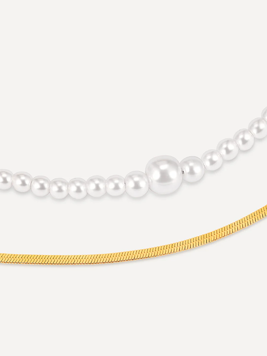 Enchanting Pearl Layered Kette - Image 10