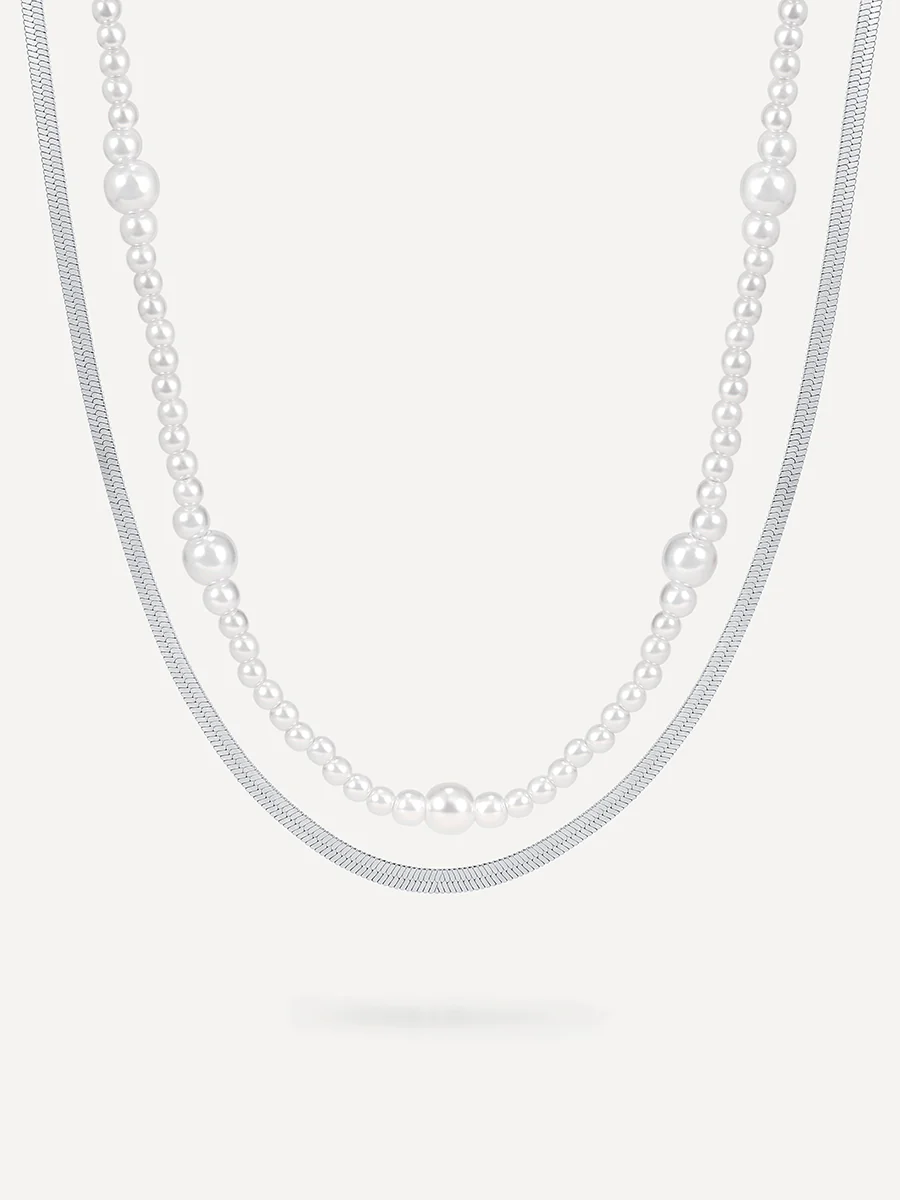 Enchanting Pearl Layered Kette - Image 9