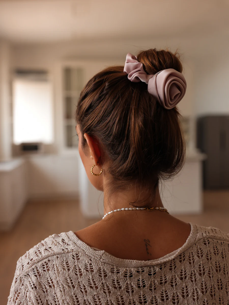 Eternal Rose Blue Scrunchie - Image 5