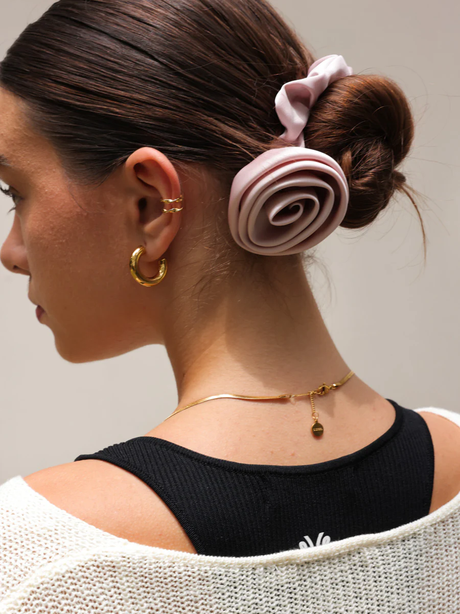 Eternal Rose Blue Scrunchie - Image 3