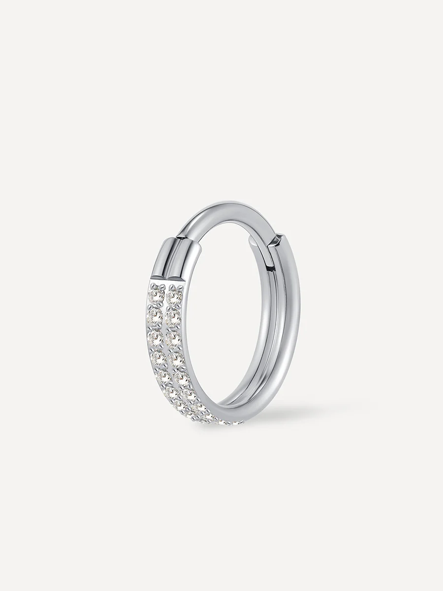 Eternity Glowing Double Hoop Titan Piercing - Image 6