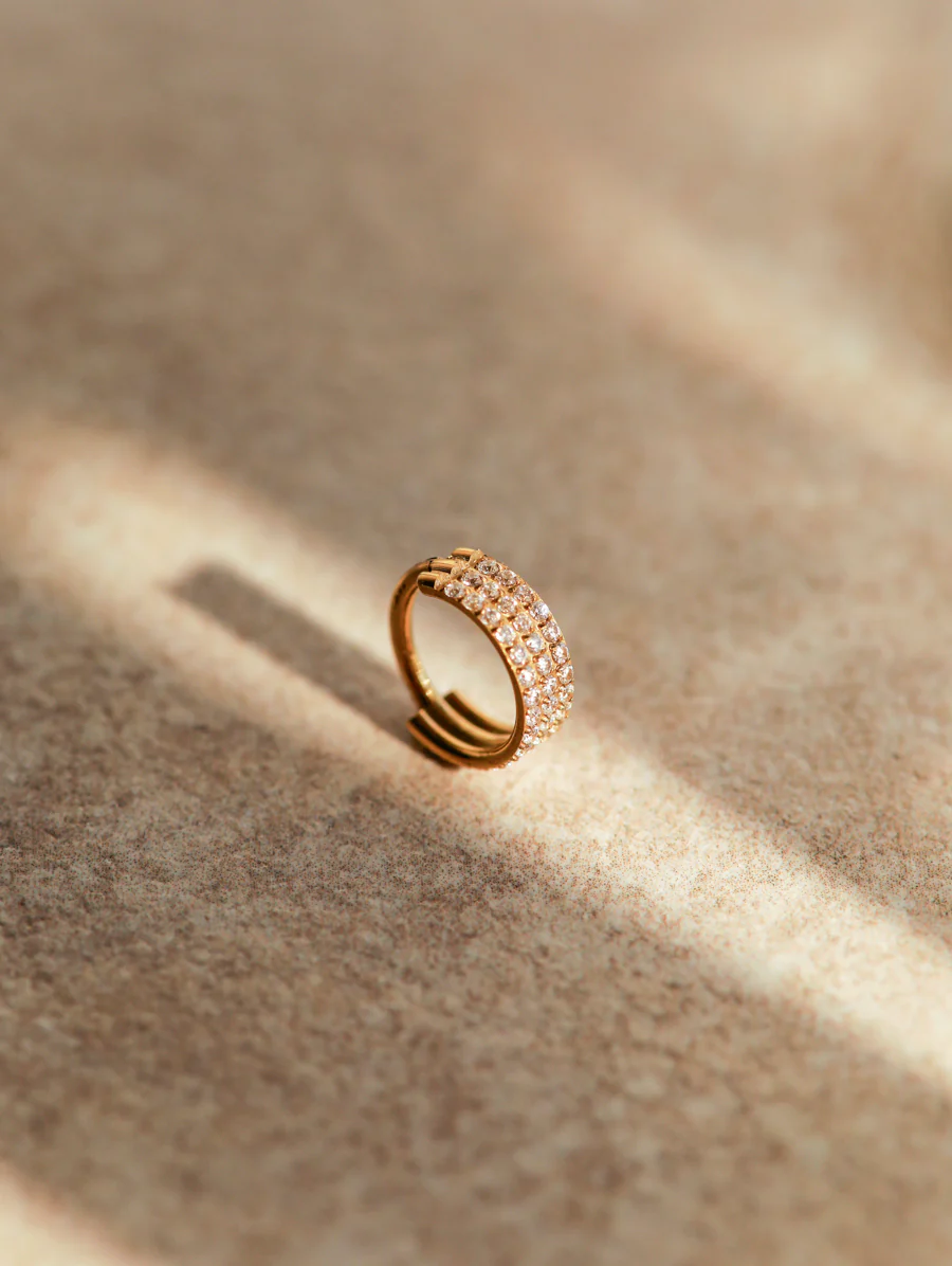 Eternity Glowing Triple Hoop Titan Piercing - Image 4
