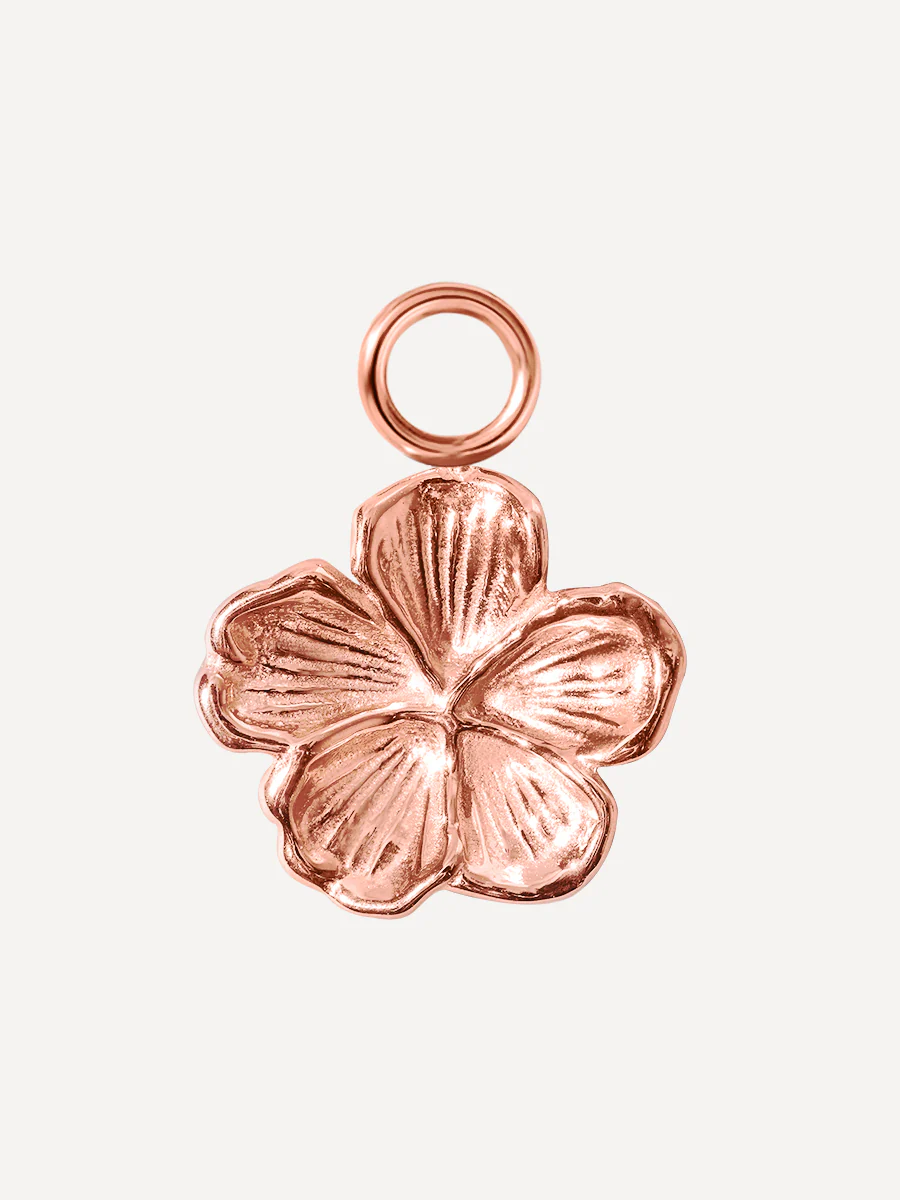 11,6x10,2mm Floral Bloom Ohrring-Charm - Image 4