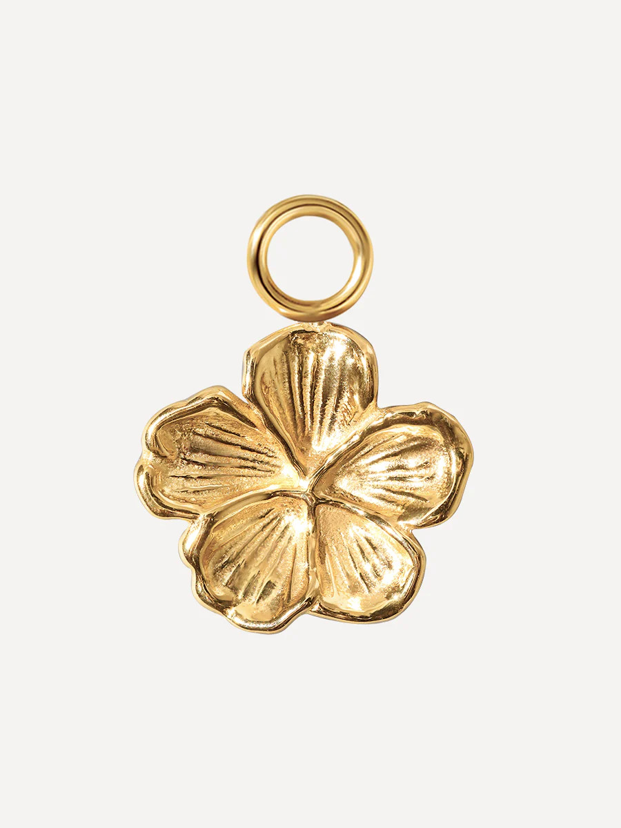 11,6x10,2mm Floral Bloom Ohrring-Charm - Image 5