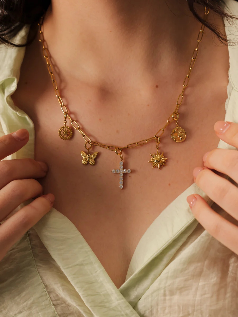 Floral Butterfly Ketten-Charm - Image 3