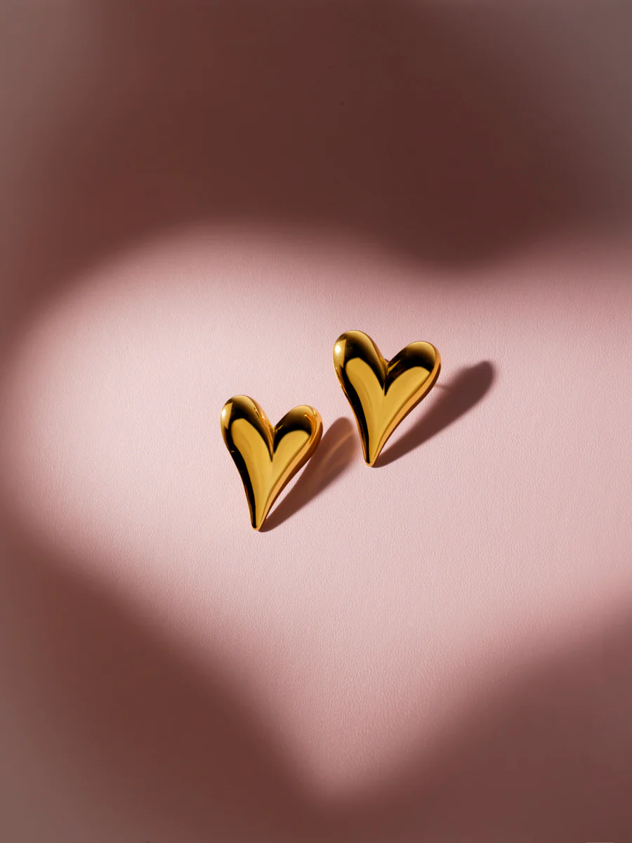 Fluffy Heart Ohrringe - Image 4