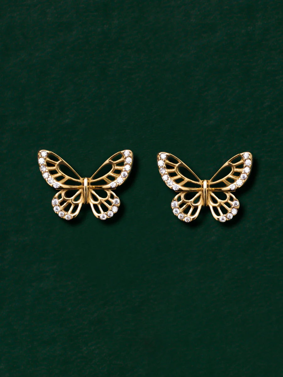 Glittering Butterfly Ohrringe - Image 3
