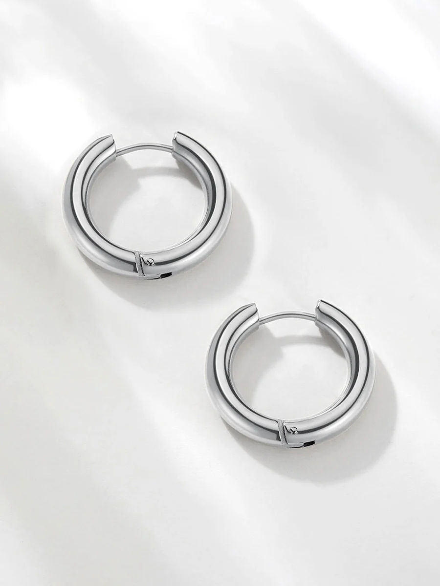 24mm GLOSSY HOOPS Medium Ohrringe - Image 10