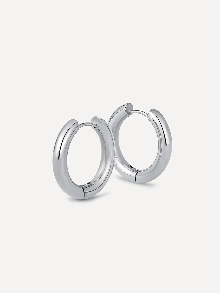 24mm GLOSSY HOOPS Medium Ohrringe - Image 11