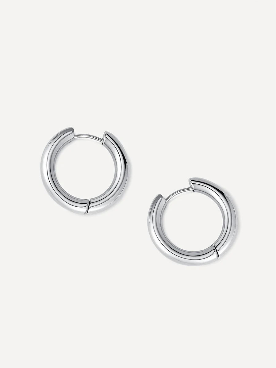 24mm GLOSSY HOOPS Medium Ohrringe - Image 12