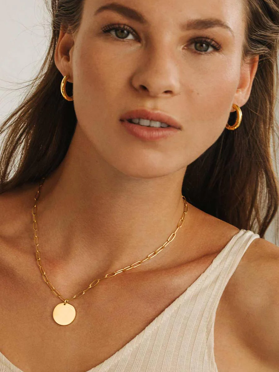 24mm GLOSSY HOOPS Medium Ohrringe - Image 5