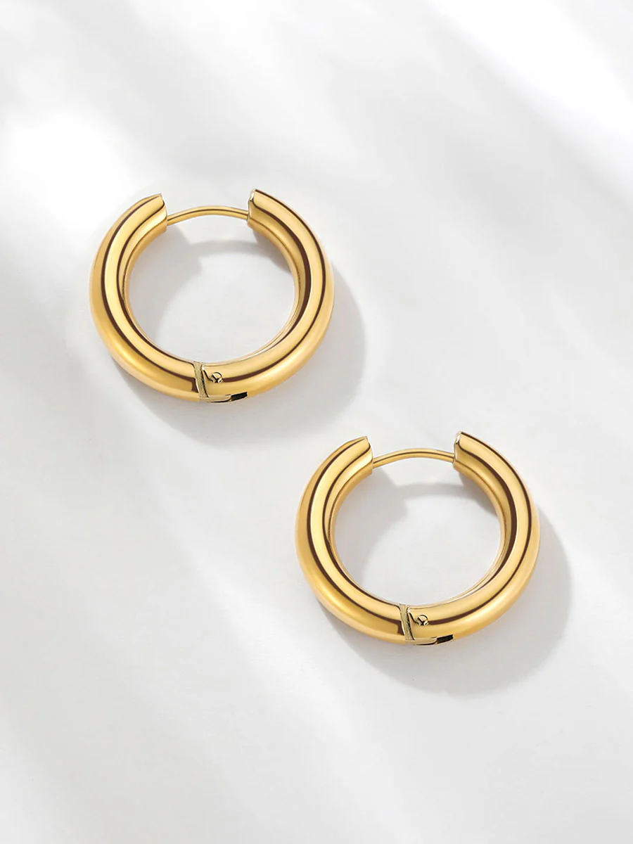 24mm GLOSSY HOOPS Medium Ohrringe - Image 6