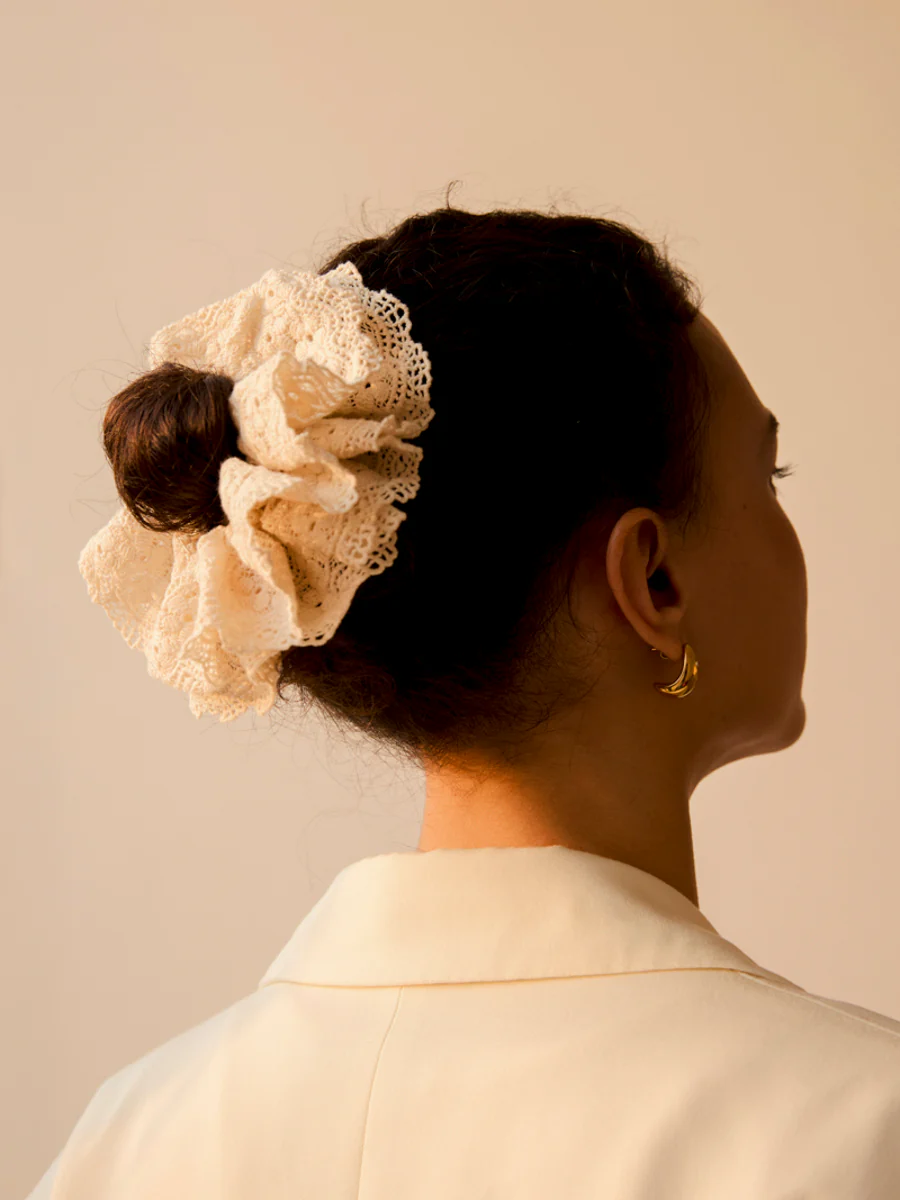 Lace Bloom Scrunchie - Image 3