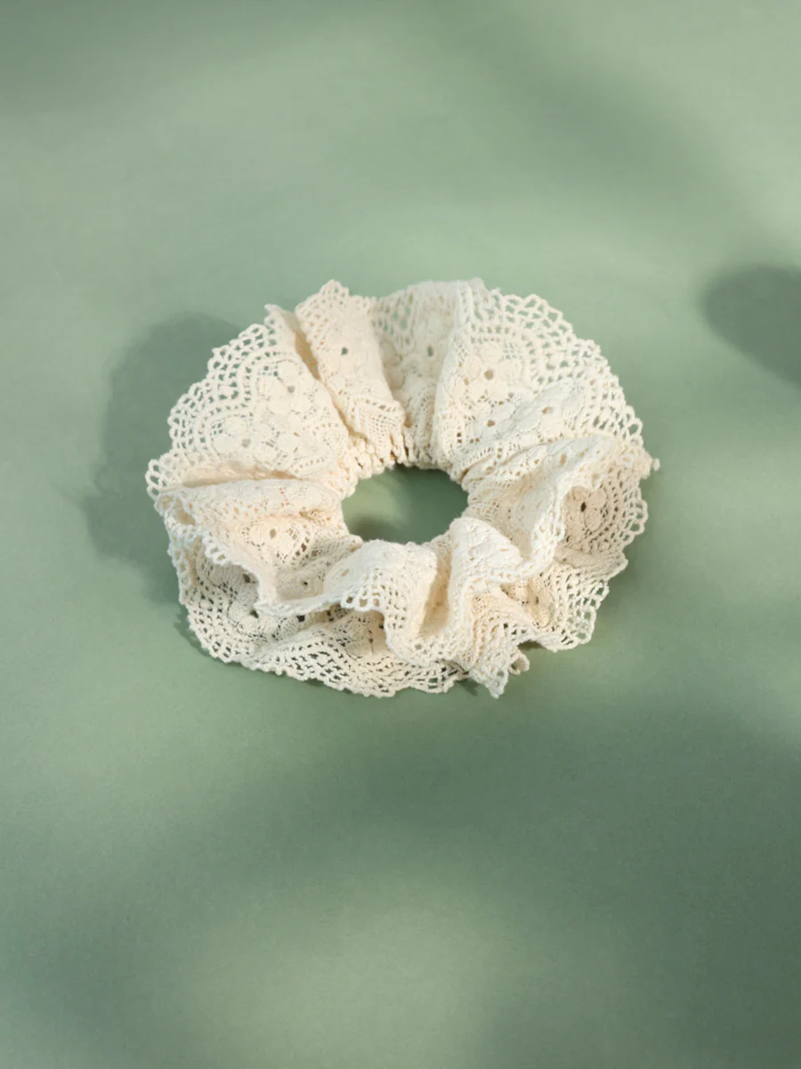 Lace Bloom Scrunchie - Image 4