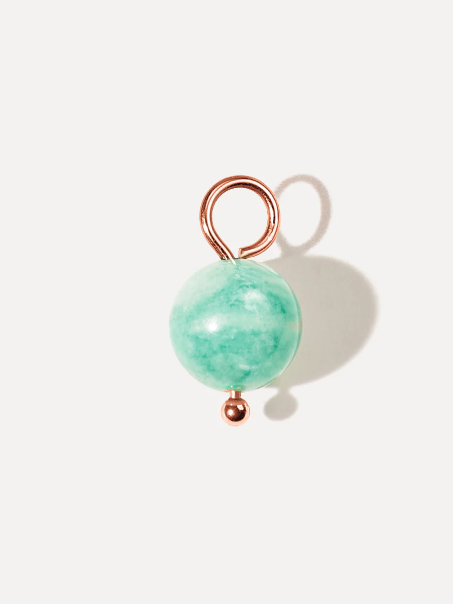 8,4mm Lake Green Ohrring-Charm - Image 4