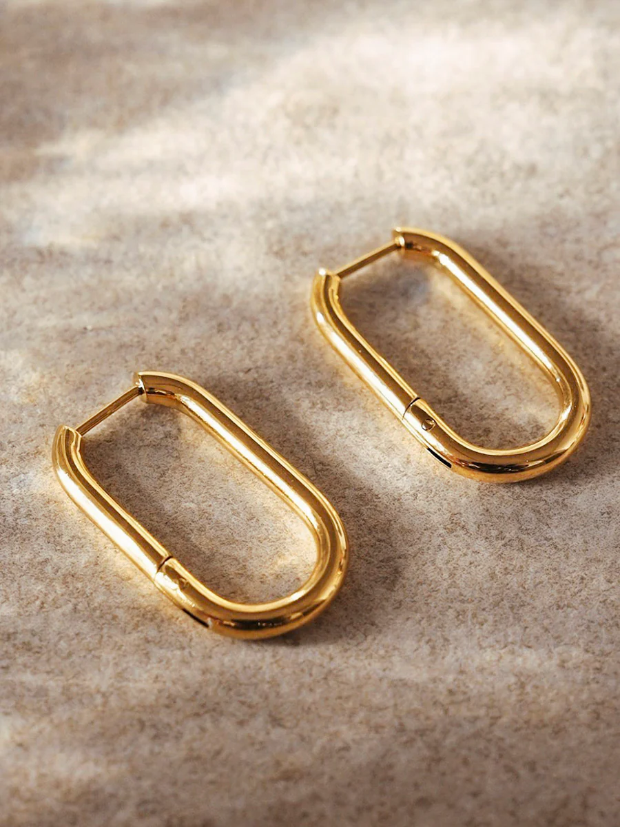 Large U Hoop Ohrringe - Image 4