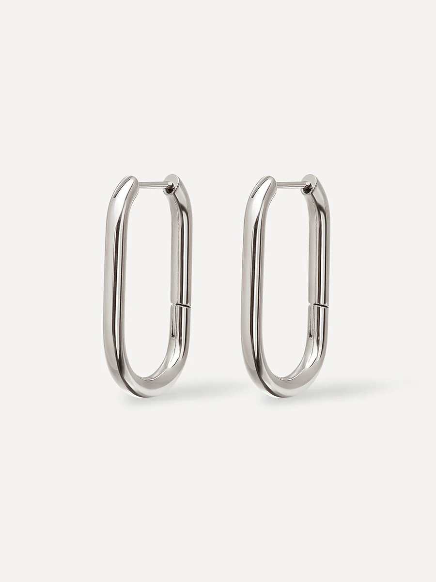 Large U Hoop Ohrringe - Image 6