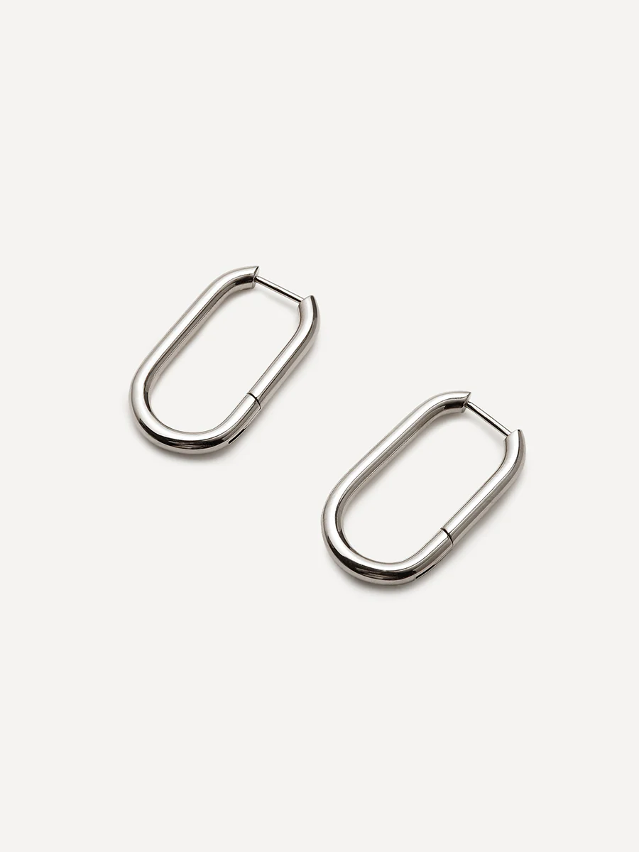 Large U Hoop Ohrringe - Image 8