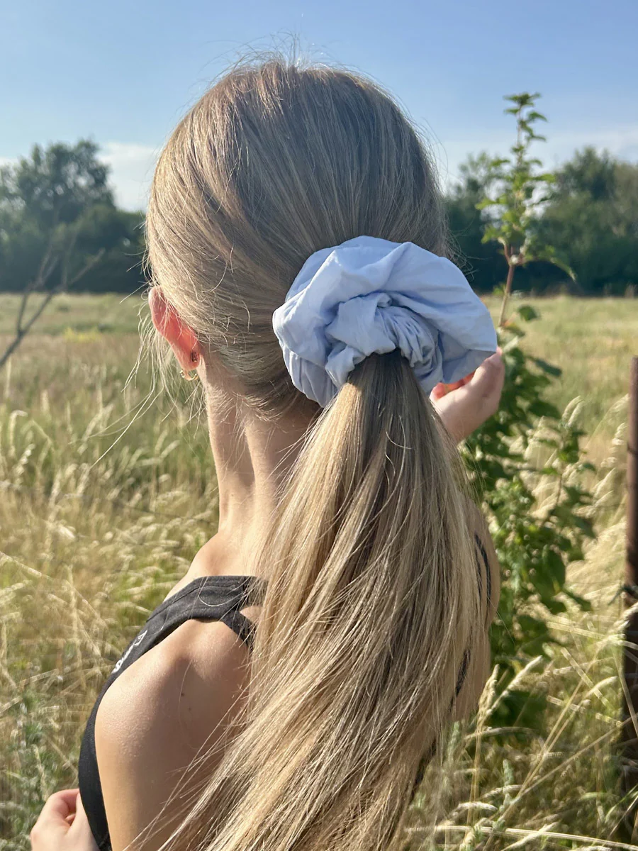 Light Flow Blue Scrunchie - Image 5
