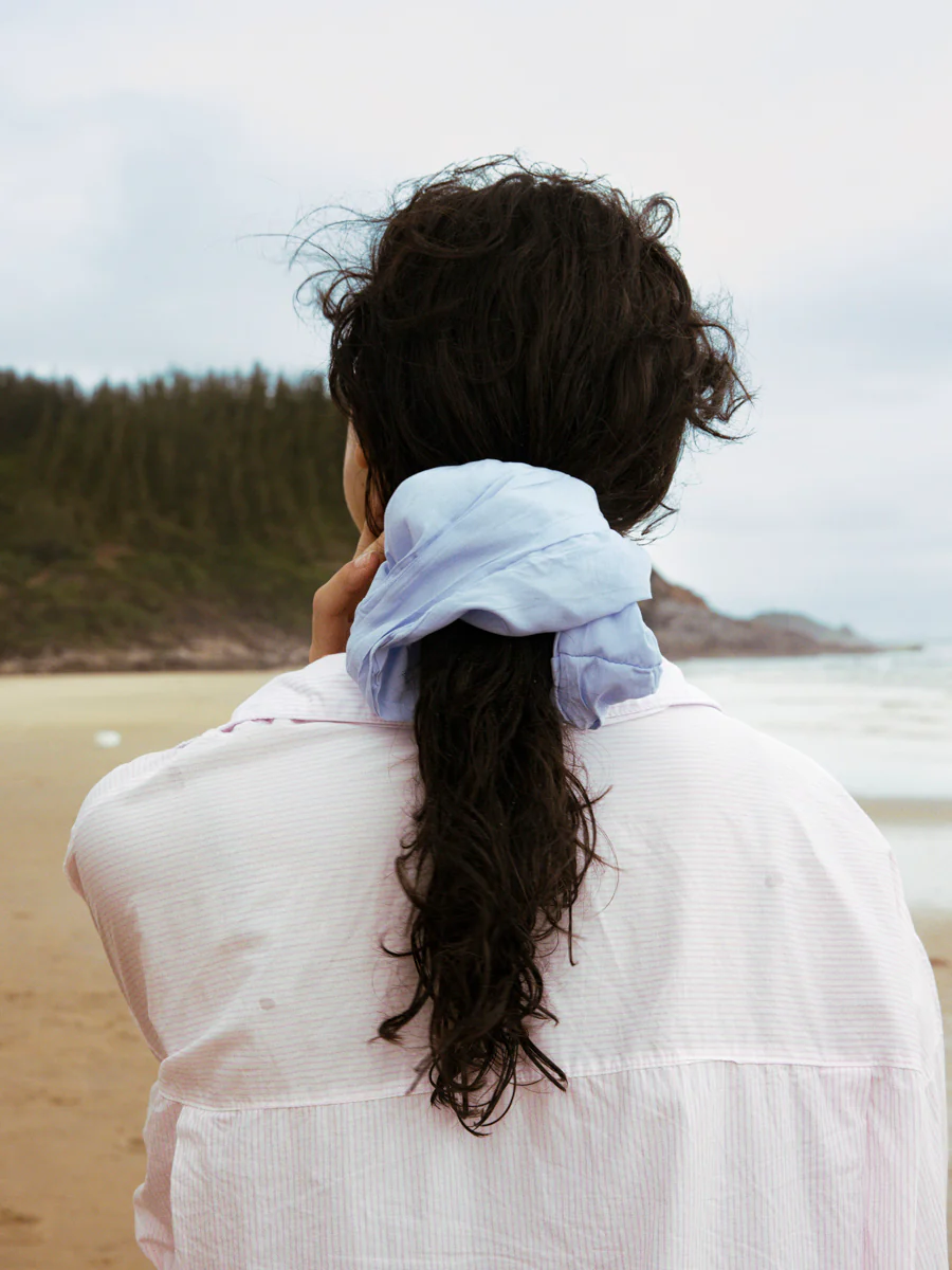 Light Flow Blue Scrunchie - Image 2
