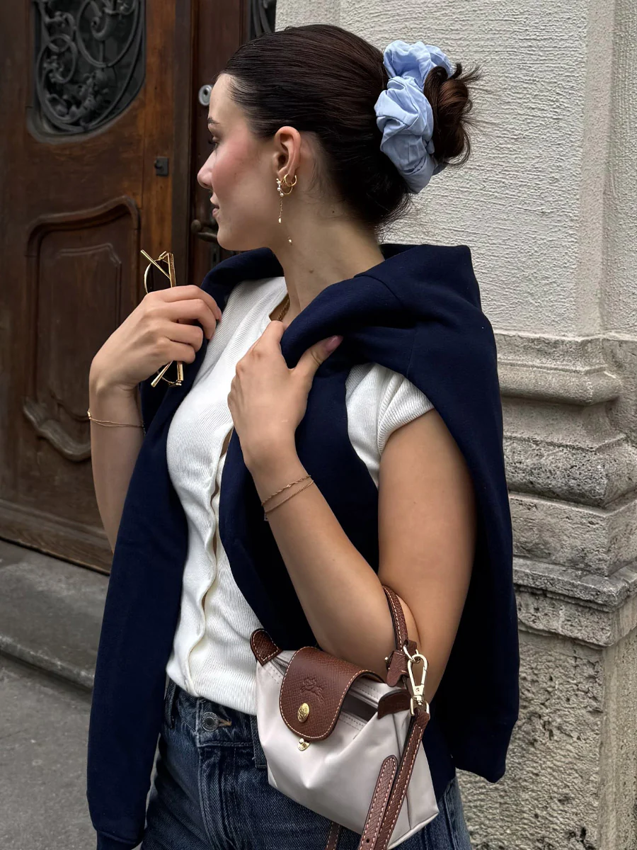 Light Flow Blue Scrunchie - Image 6