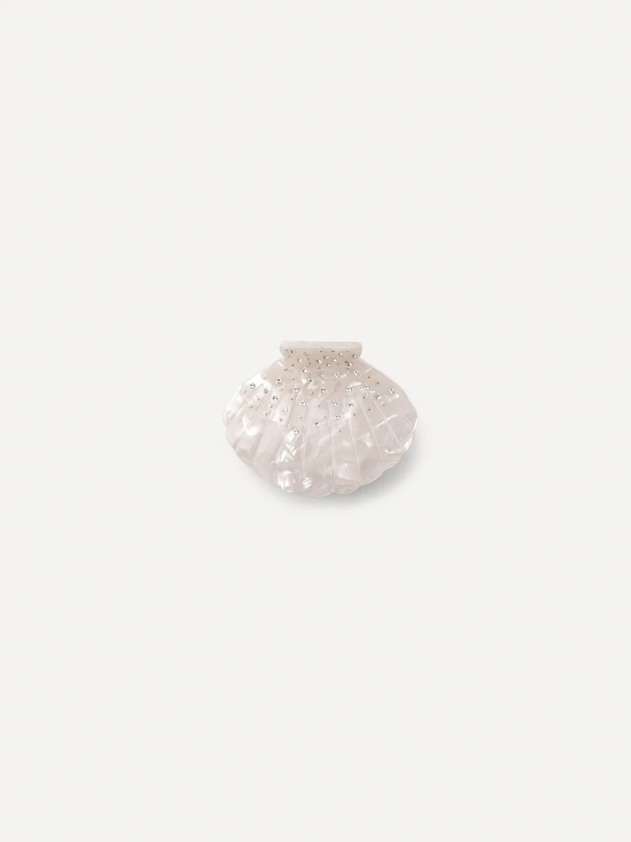 Lustrous Shell White Haarklammer - Image 6
