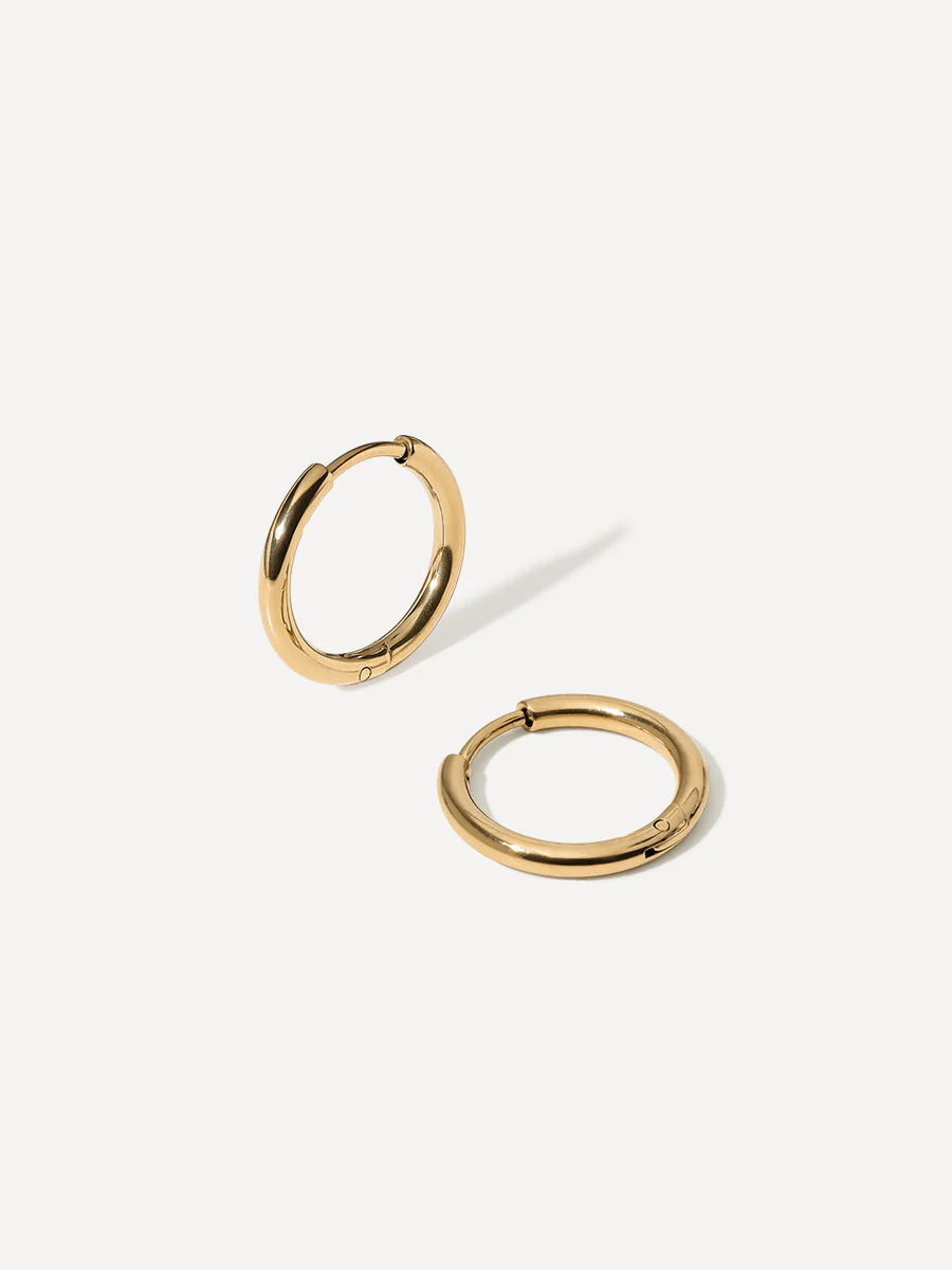 16mm Minimal Hoop Ohrringe - Image 7