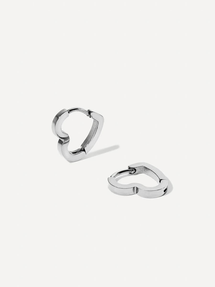 Minimalist Heart Ohrringe - Image 7