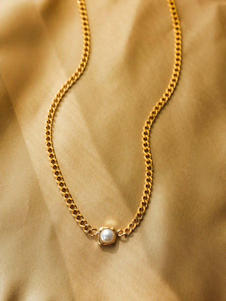 Modern Edge Pearl Kette - Image 4