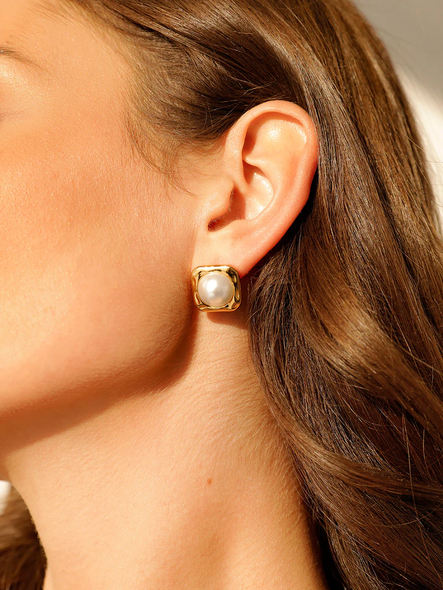 Modern Edge Pearl Ohrringe - Image 2