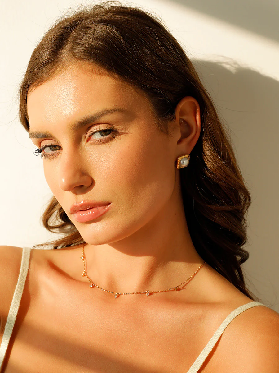 Modern Edge Pearl Ohrringe - Image 7