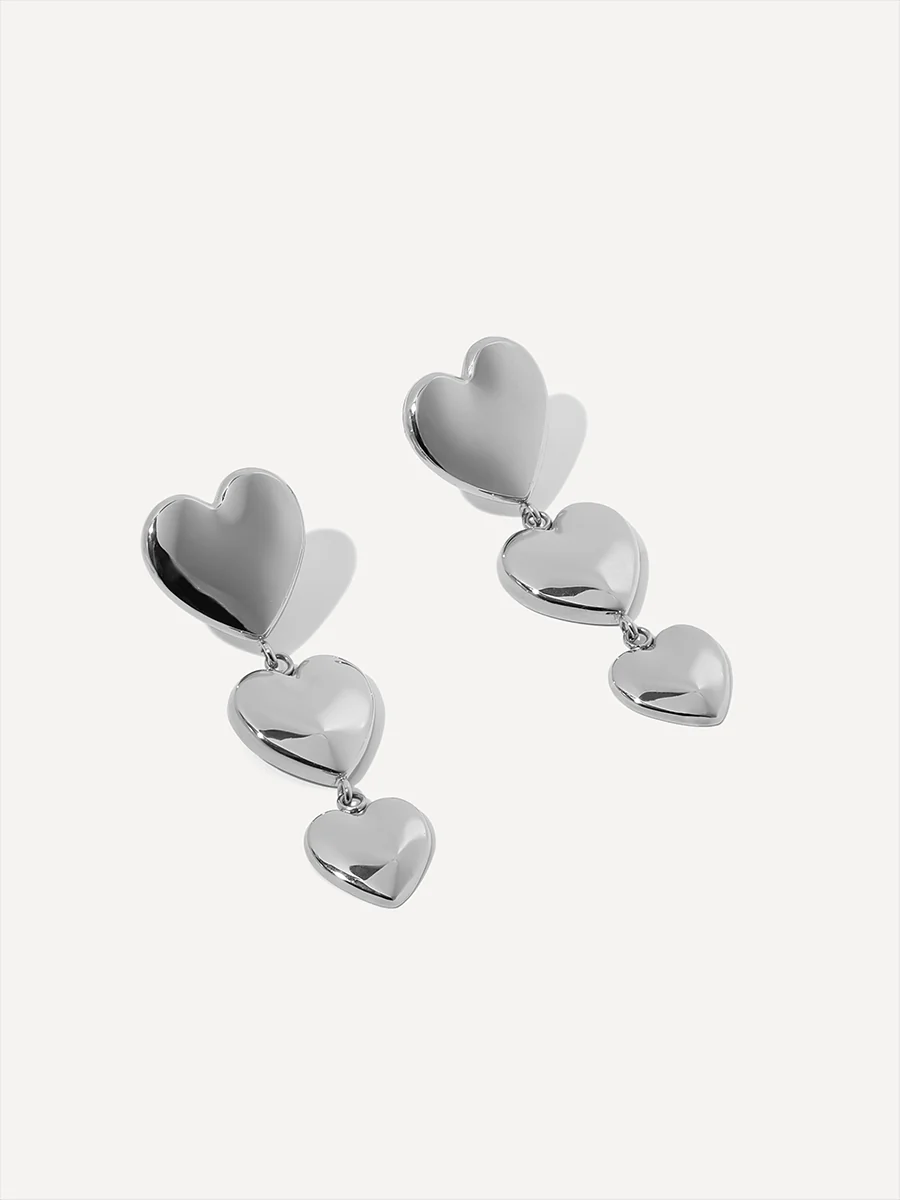 Modern Heart Ohrringe - Image 8