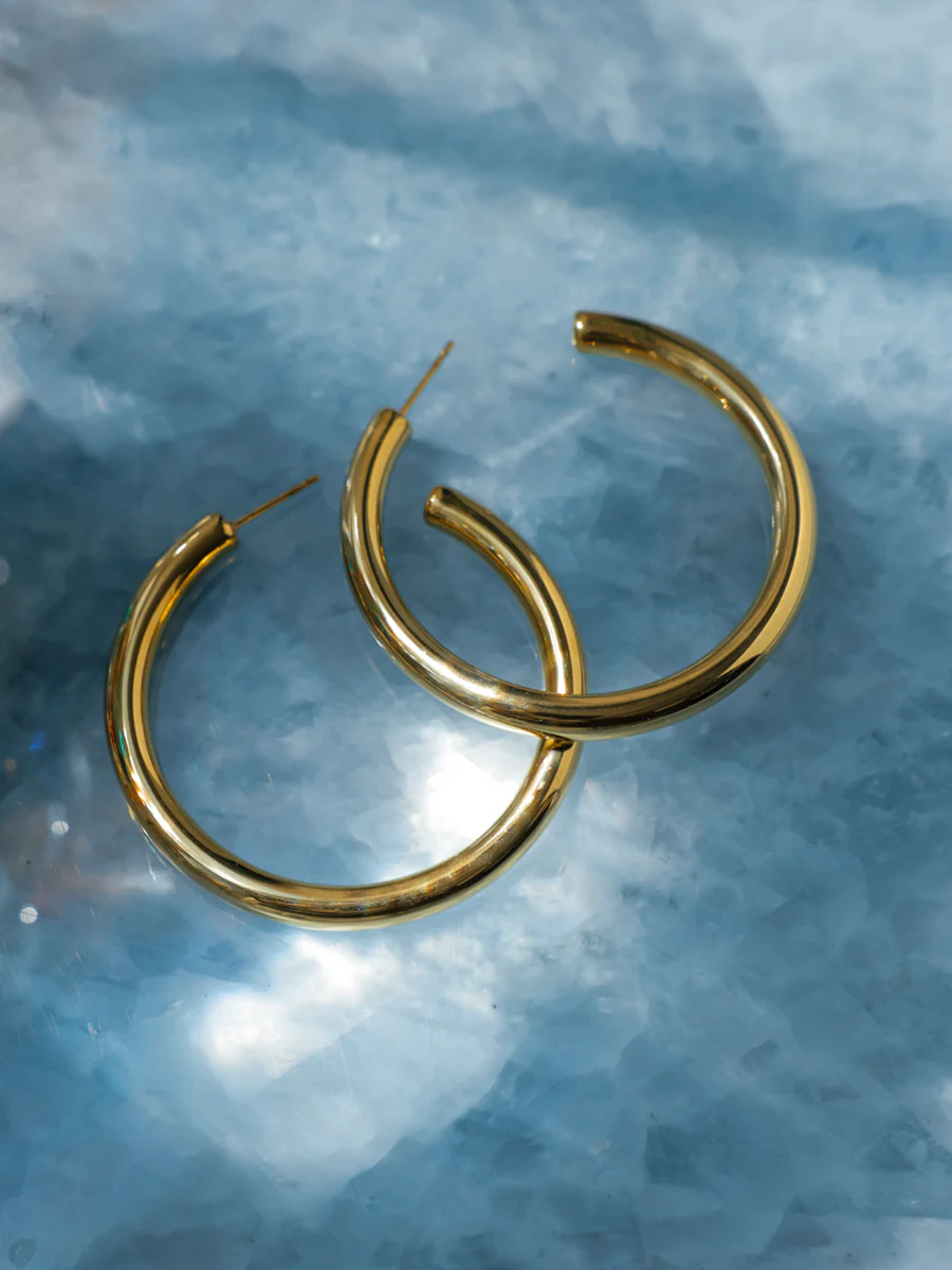 Modern Hoop Large Ohrringe - Image 4