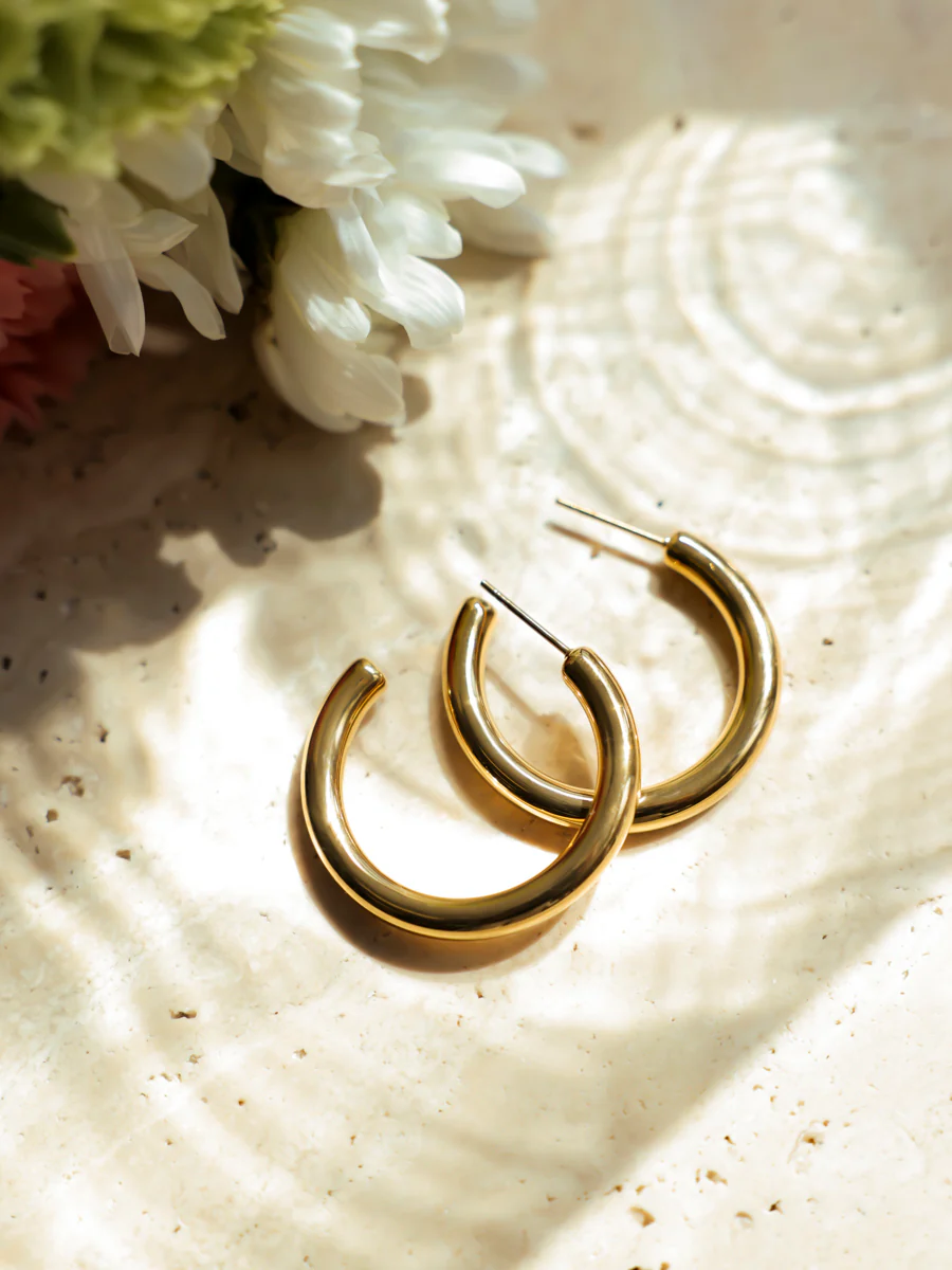 Modern Hoop Small Ohrringe - Image 4