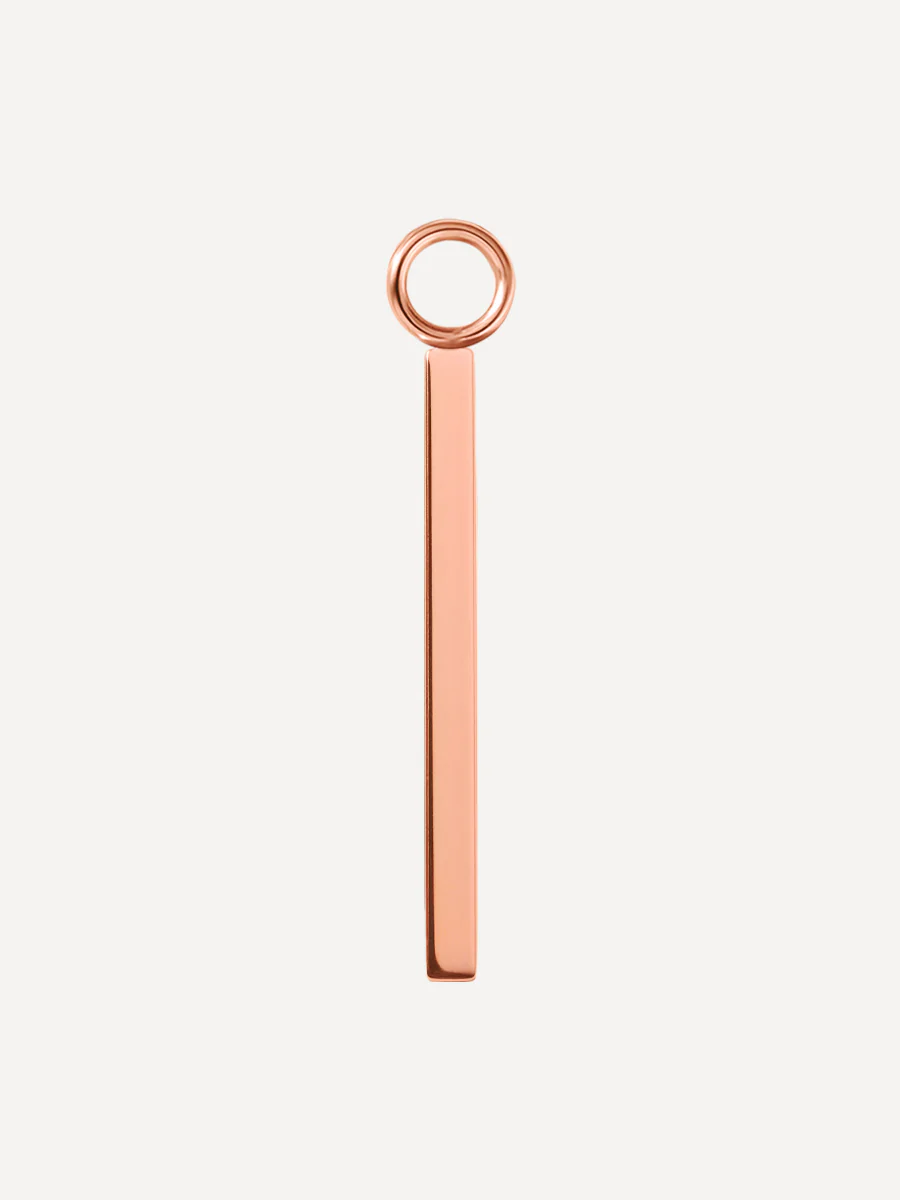 22x2mm Modern Line Ohrring-Charm - Image 3