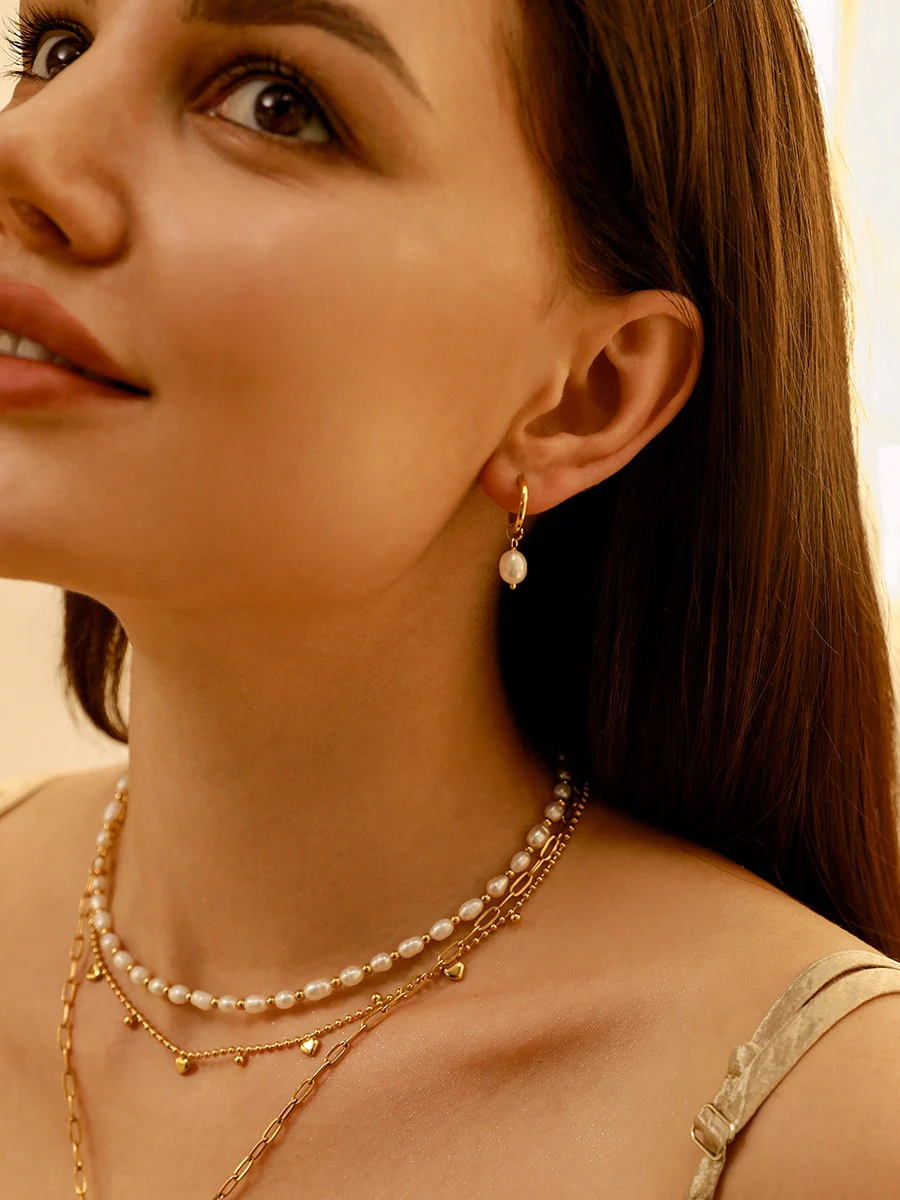 Modern Pearl Small Ohrringe - Image 2