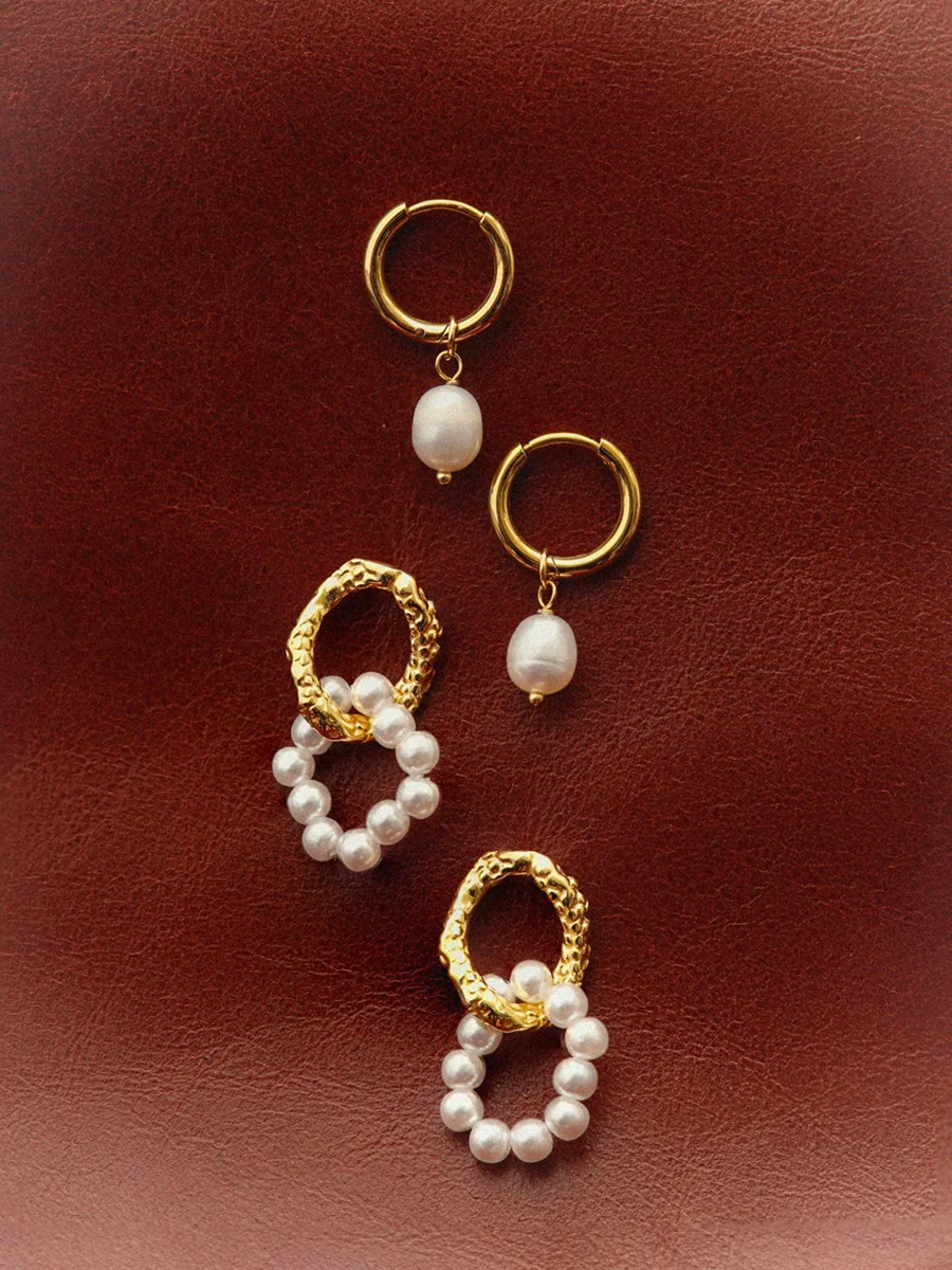 Modern Pearl Small Ohrringe - Image 7
