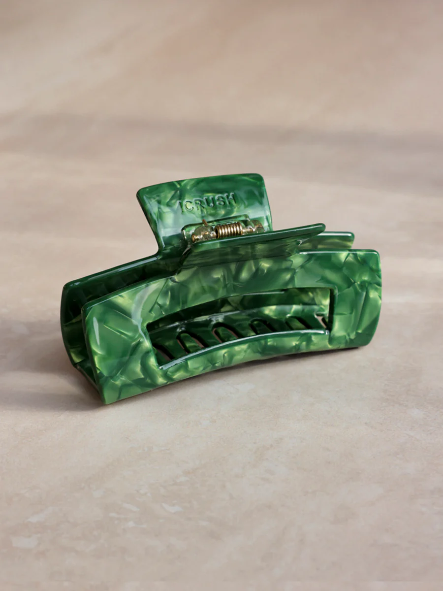 Modern Style Haarklammer Green Marble