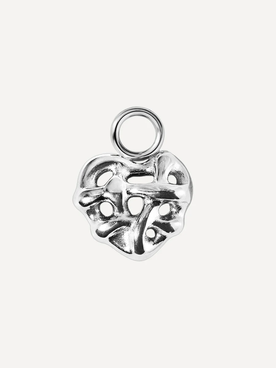 10,2x8,3mm Molten Heart Ohrring-Charm - Image 2