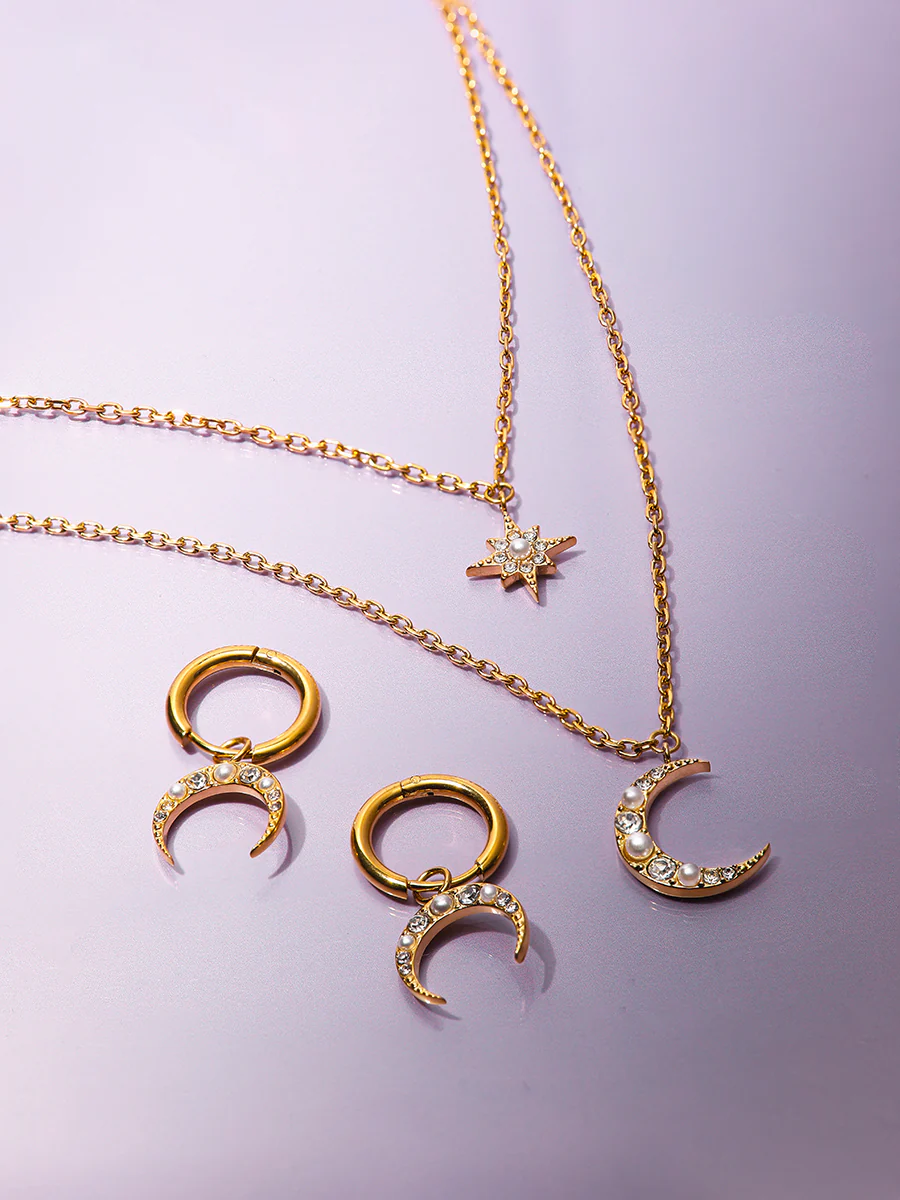 Moon Phase Crescent Ohrringe - Image 4