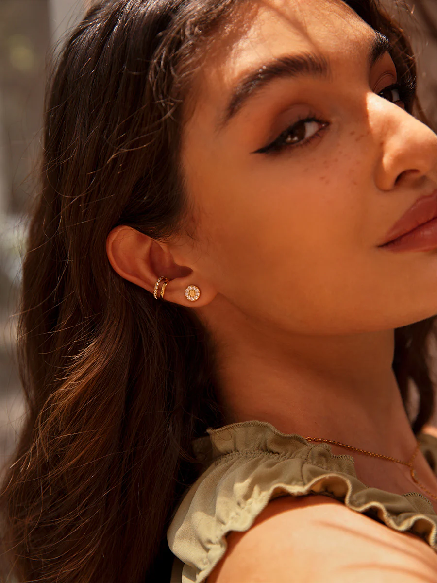 Moon Phase Duo Brilliant Earcuff - Image 6