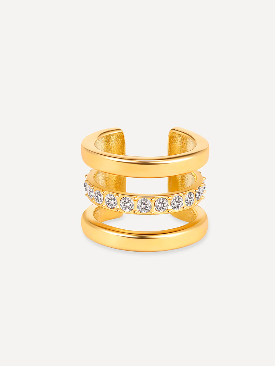 Moon Phase Trio Brilliant Earcuff - Image 10